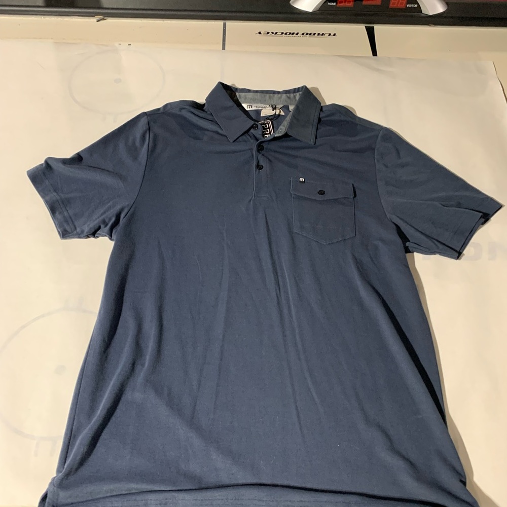 NWT Travis Mathew Navy Men’s Polo Large